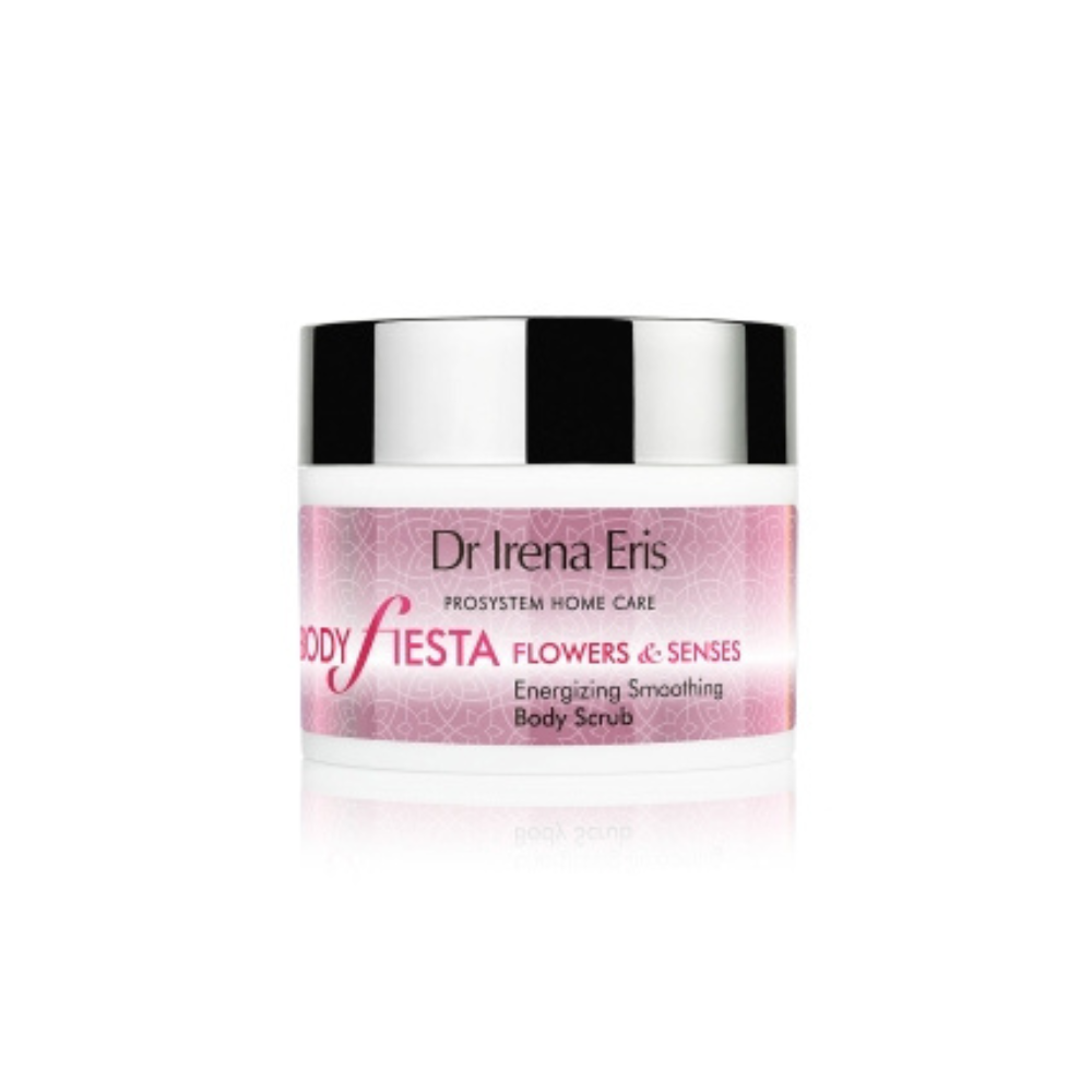 Dr. Irena Eris BODY FIESTA 698 - FLOWERS & SENSES Energizirajoči gladilni piling za telo z vonjem cvetlic - - 698